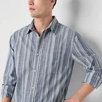mutual weave Mens Long Sleeve Regular Fit Button-Down Shirt