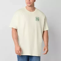 Arizona Mens Crew Neck Short Sleeve Classic Fit Big and Tall Graphic T-Shirt