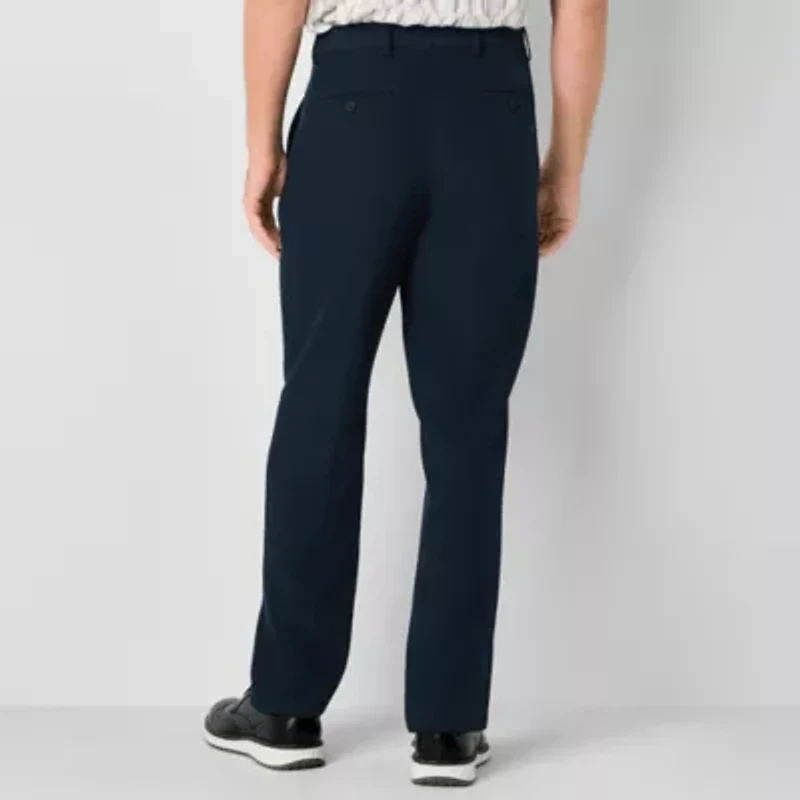 J. Ferrar Mens Classic Fit Dress Flat Front Pant