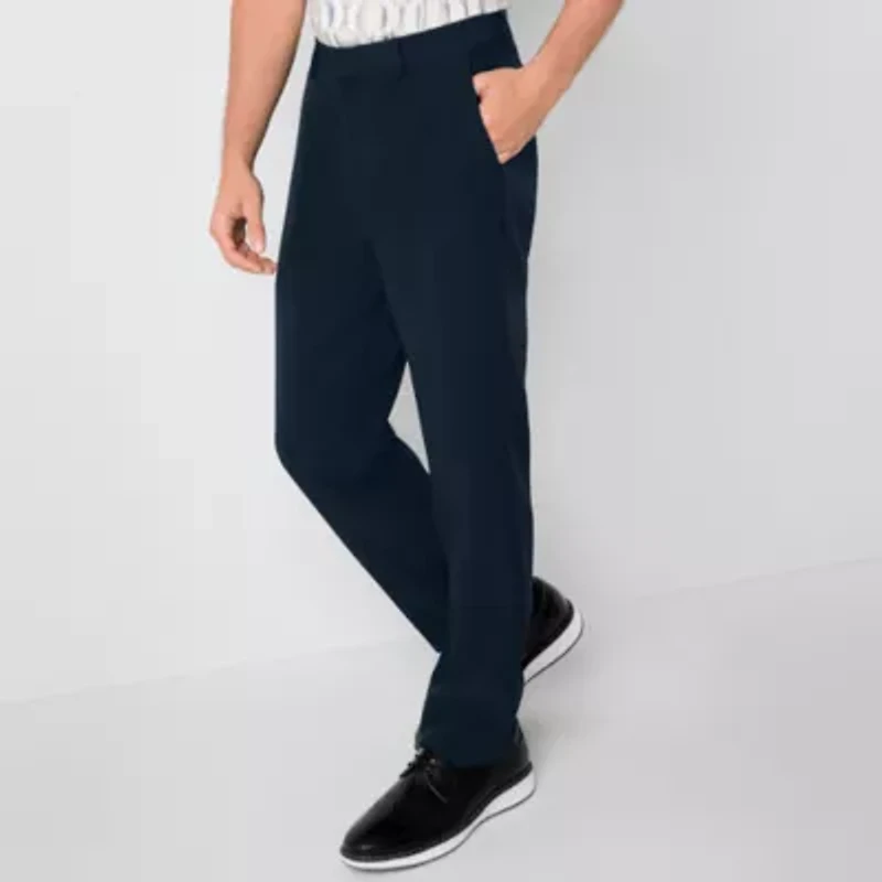 J. Ferrar Mens Classic Fit Dress Flat Front Pant