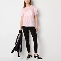 adidas Womens Crew Neck Short Sleeve Active T-Shirt