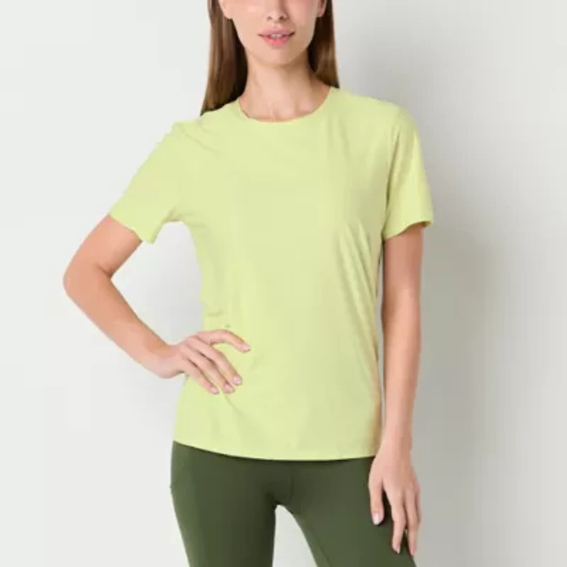 Xersion Womens Performance Crew Neck Short Sleeve T-Shirt