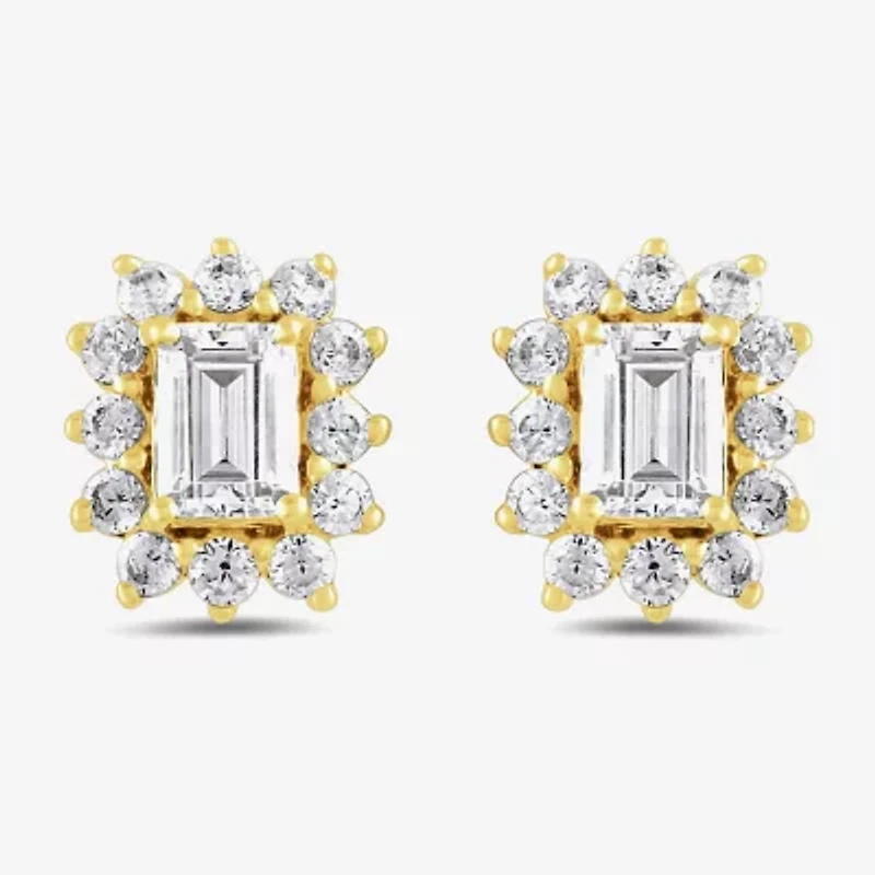 1/2 CT. T.W. Lab Grown White Diamond 10K Gold 7mm Stud Earrings