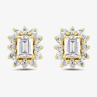 1/2 CT. T.W. Lab Grown White Diamond 10K Gold 7mm Stud Earrings