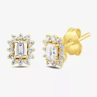 1/2 CT. T.W. Lab Grown White Diamond 10K Gold 7mm Stud Earrings