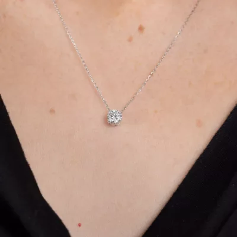 Floating Diamonds (F / Vs2) Womens 2 CT. T.W. Lab Grown White Diamond 14K White Gold Round Jewelry Set