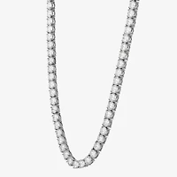 Shaquille O'Neal XLG Mens Cubic Zirconia Stainless Steel 22 Inch Tennis Necklace