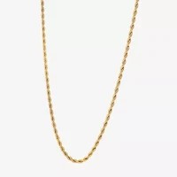 Shaquille O'Neal XLG Mens Stainless Steel 24 Inch Rope Chain Necklace