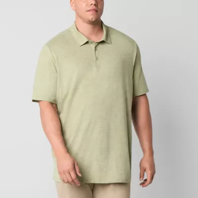 Stylus Big and Tall Mens Regular Fit Short Sleeve Polo Shirt