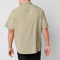 Stylus Mens Short Sleeve Regular Fit Big and Tall Button-Down Shirt