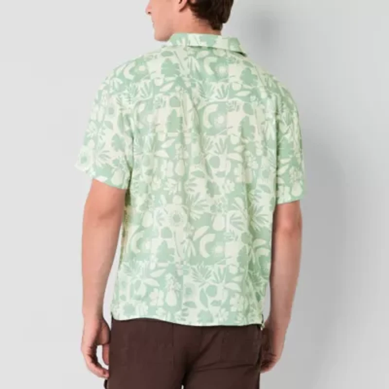 Arizona Mens Short Sleeve Camp Shirt
