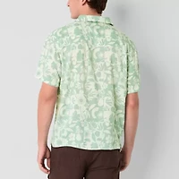 Arizona Mens Short Sleeve Camp Shirt