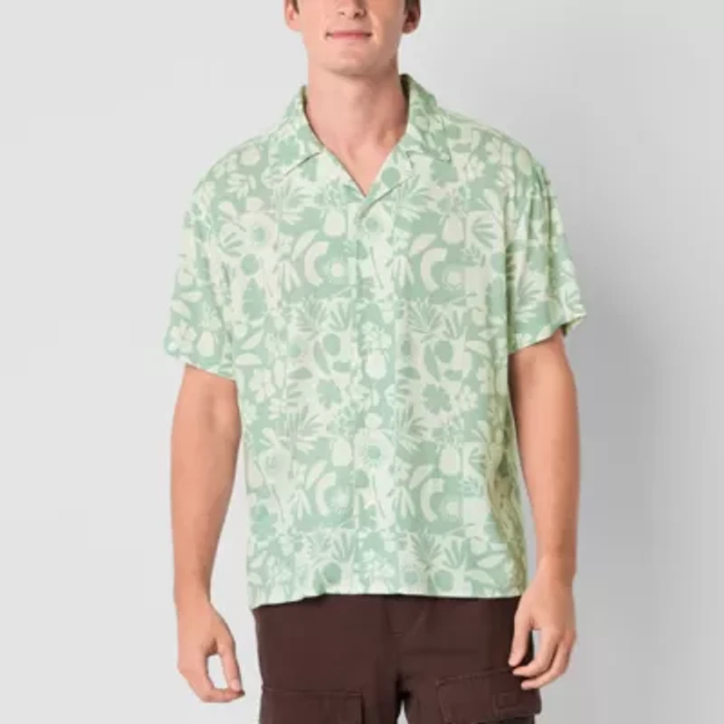 Arizona Mens Short Sleeve Camp Shirt