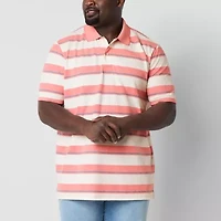 St. John's Bay Essential Oxford Big and Tall Mens Classic Fit Short Sleeve Polo Shirt