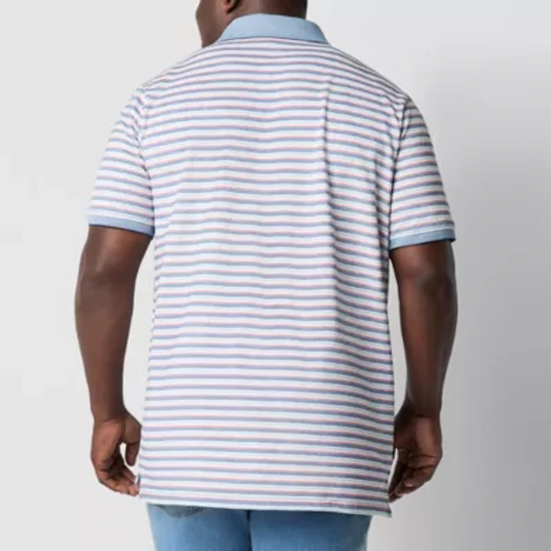 St. John's Bay Essential Oxford Big and Tall Mens Classic Fit Short Sleeve Polo Shirt