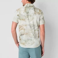 Stylus Mens Short Sleeve Regular Fit Button-Down Shirt