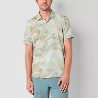 Stylus Mens Short Sleeve Regular Fit Button-Down Shirt