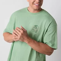 Arizona Mens Crew Neck Short Sleeve Classic Fit Big and Tall Graphic T-Shirt