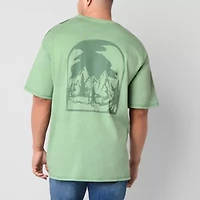 Arizona Mens Crew Neck Short Sleeve Adaptive Classic Fit Big and Tall Graphic T-Shirt