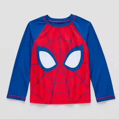Disney Collection Little & Big Kid Boys Spiderman Rash Guard