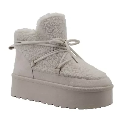 Olivia & Kate Womens Stace Wedge Heel Booties