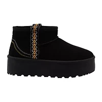 Olivia & Kate Womens Rainy Flat Heel Booties