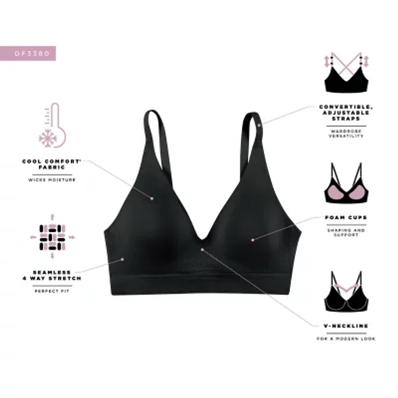 Bali Comfort Revolution Modern Seamless Wireless Full Coverage Bra-Df3380