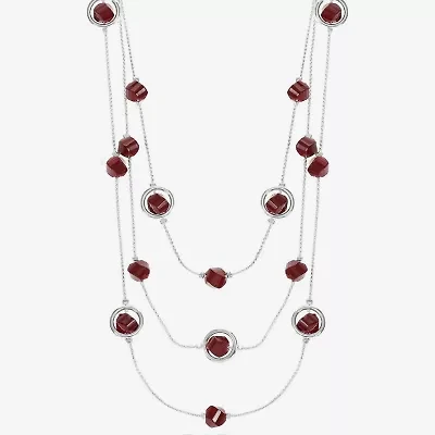 Mixit Womens 21 Inch Illusion Necklace