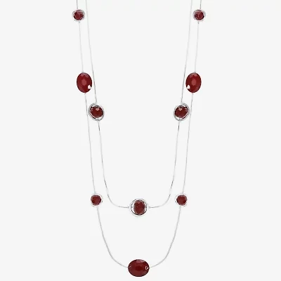Mixit Womens 33 Inch Illusion Necklace