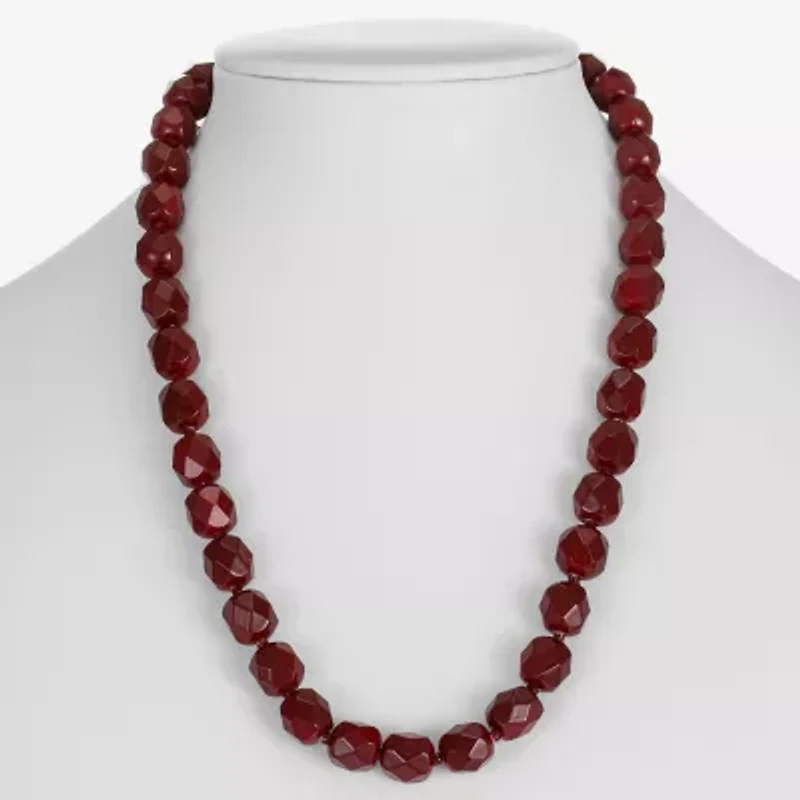 Mixit Womens 17 Inch Beaded Necklace