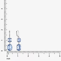 Monet Jewelry Womens Glass Oval Drop Earrings