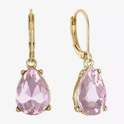 Monet Jewelry Womens Glass Drop Earrings