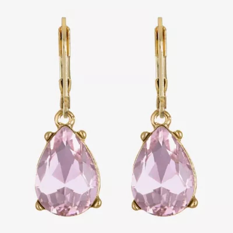 Monet Jewelry Womens Glass Drop Earrings