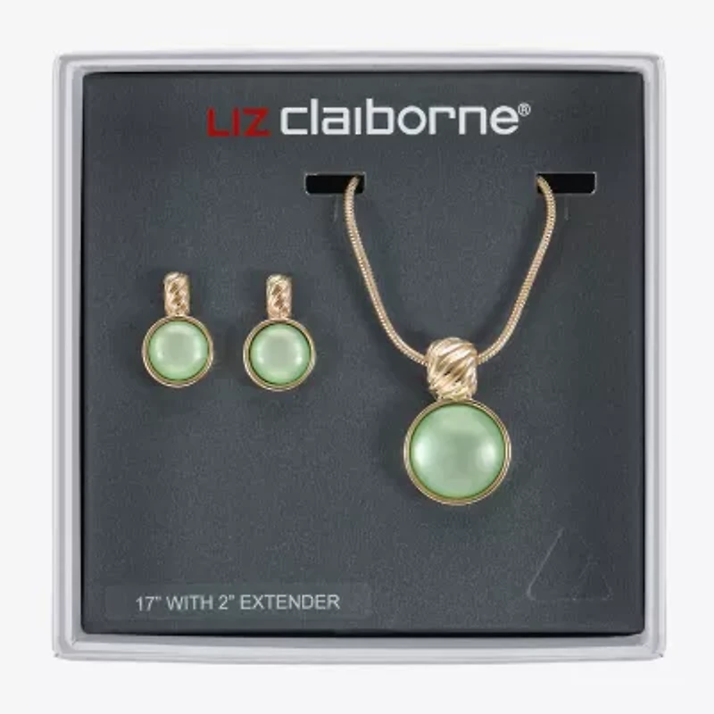 Liz Claiborne Womens Round 2-pc. Jewelry Set