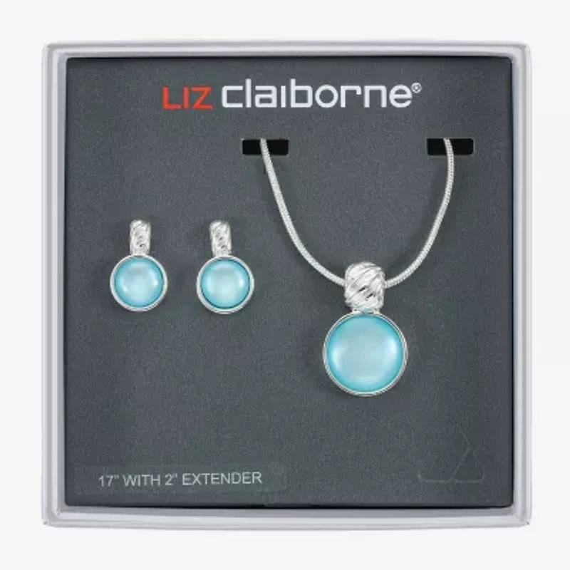 Liz Claiborne Womens Round 2-pc. Jewelry Set