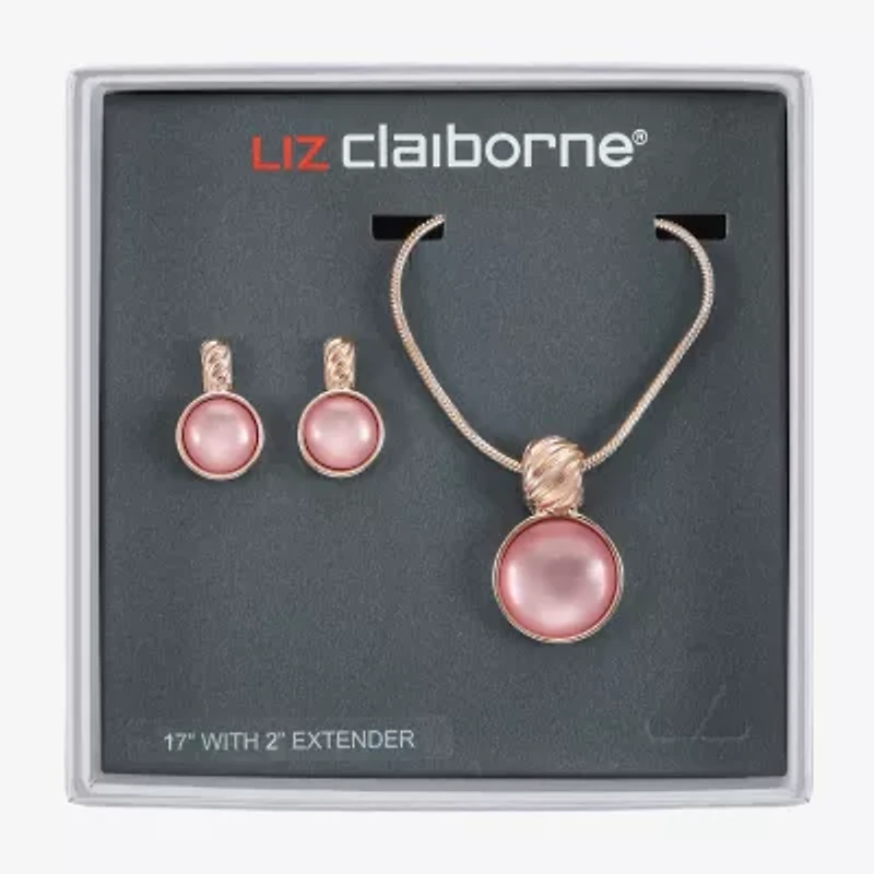 Liz Claiborne Womens Round 2-pc. Jewelry Set