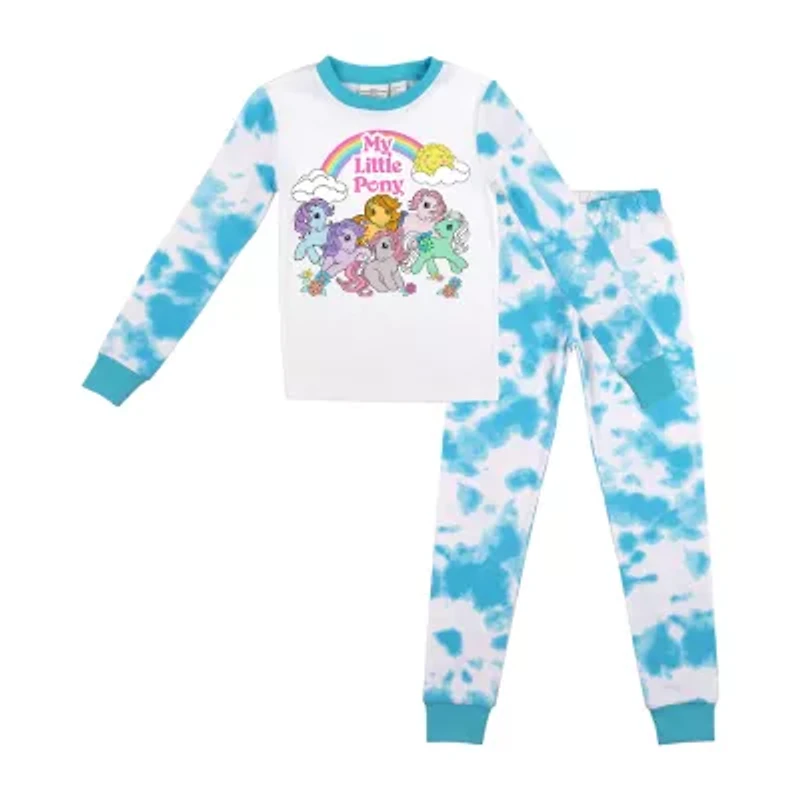 Little & Big Kid Girls My Pony Crew Neck Long Sleeve 2-pc. Pajama Sets