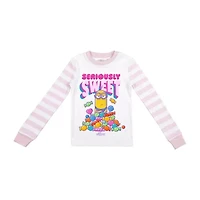 Little & Big Kid Girls Minions Crew Neck Long Sleeve 2-pc. Pajama Sets