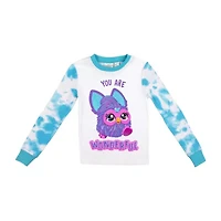 Little & Big Kid Girls Crew Neck Long Sleeve 2-pc. Pajama Sets