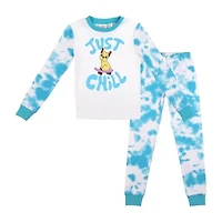 Little & Big Kid Girls Crew Neck Long Sleeve 2-pc. Pajama Sets