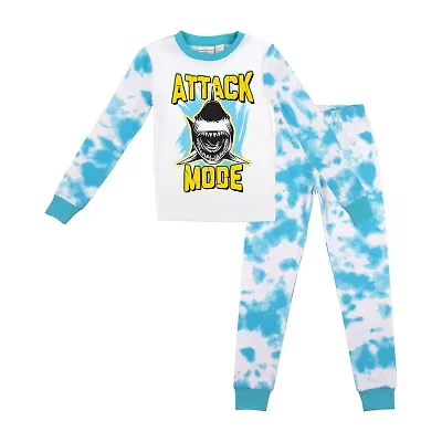 Little & Big Kid Boys Crew Neck Long Sleeve 2-pc. Pajama Pants