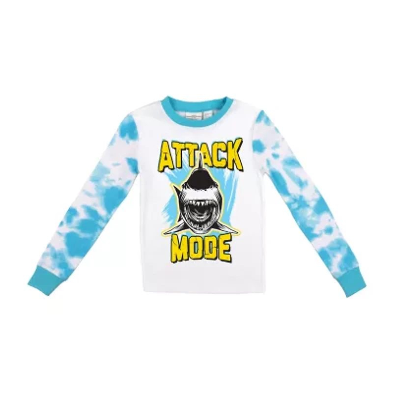 Little & Big Kid Boys Crew Neck Long Sleeve 2-pc. Pajama Pants