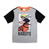 Little & Big Kid Boys Naruto Crew Neck Short Sleeve 2-pc. Pajama Pants