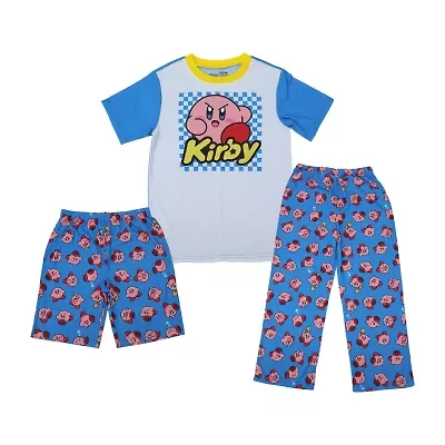 Big Kid Boys Kirby 3-pc. Pajama Pants