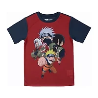 Little & Big Kid Boys Naruto Crew Neck Short Sleeve 3-pc. Pajama Pants