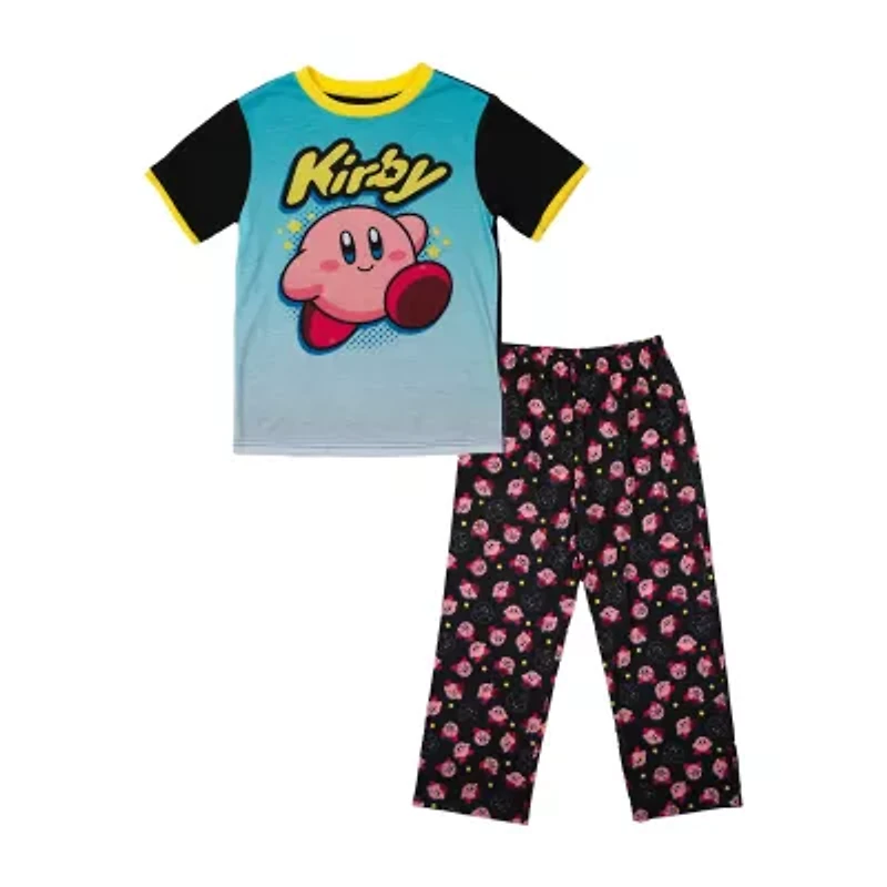 Little & Big Kid Boys Kirby Crew Neck Short Sleeve 2-pc. Pajama Pants