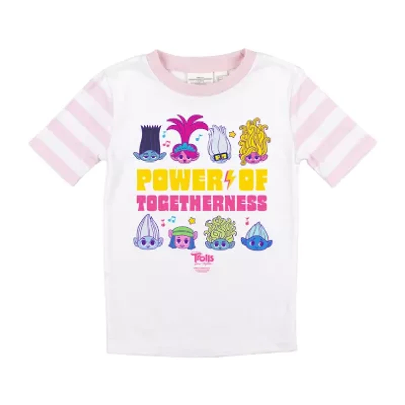 Little & Big Kid Boys Trolls Crew Neck Short Sleeve 2-pc. Pajama Pants