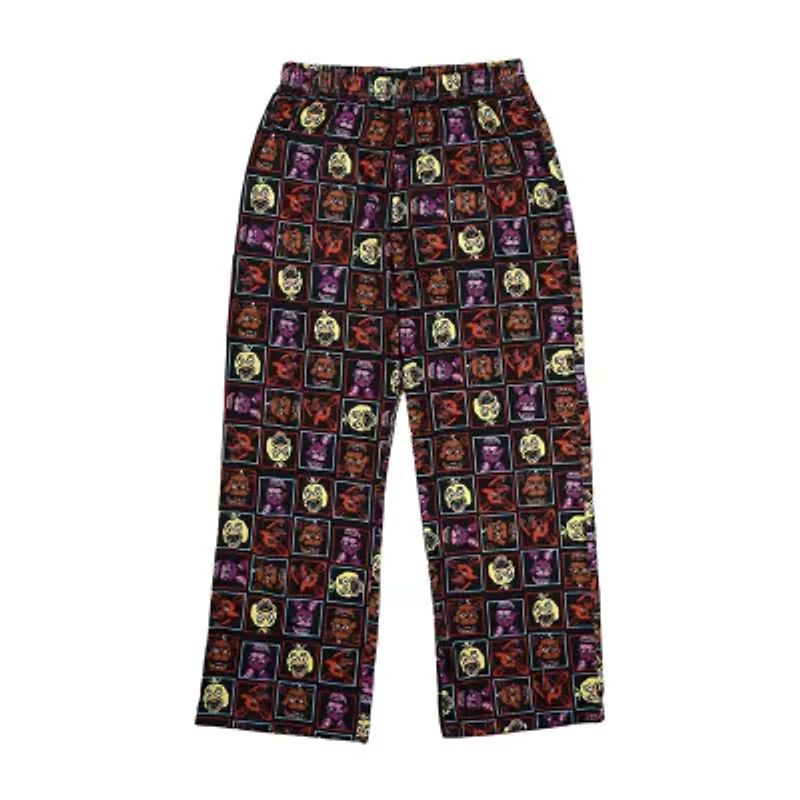 Little & Big Kid Boys Five Nights at Freddys Crew Neck Short Sleeve 2-pc. Pajama Pants