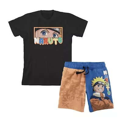 Little & Big Kid Boys Naruto Short Sleeve 2-pc. Pajama Sets