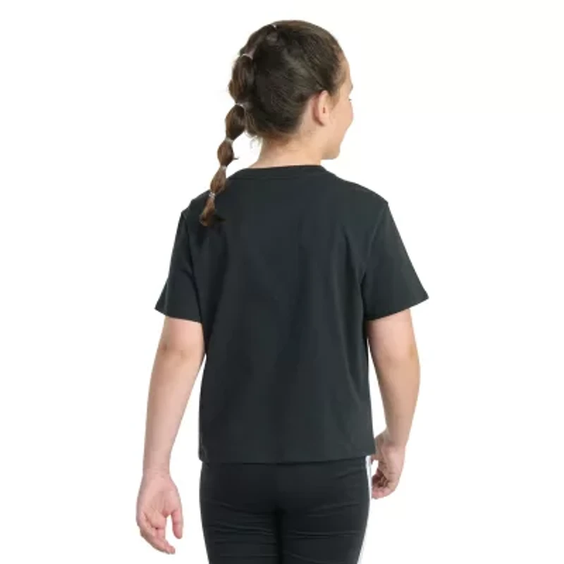adidas Big Kid Girls Crew Neck Short Sleeve Regular Fit Graphic T-Shirt